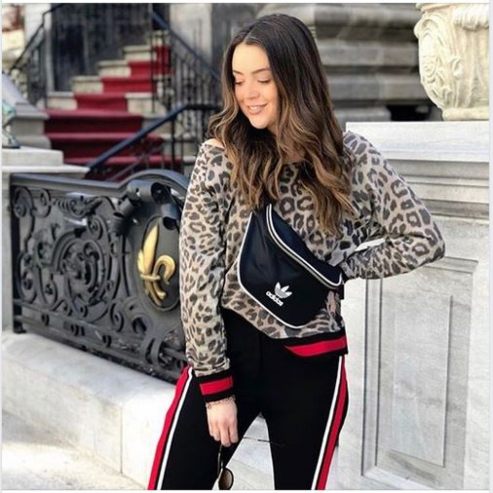 Basik by RD Style Leopard Top w/Red Banding - NWT